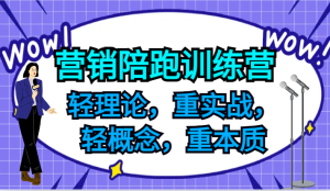 营销陪跑训练营,轻理论,重实战,轻概念,重本质,适合中小企业和初创企业的老板-七量思维