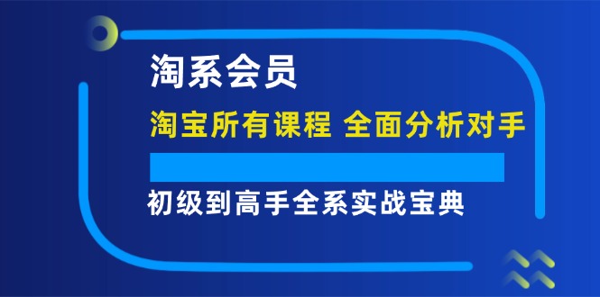 （12055期）淘系会员【淘宝所有课程，全面分析对手】，初级到高手全系实战宝典-七量思维