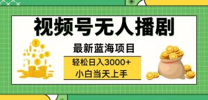 （12128期）视频号无人播剧，轻松日入3000+，最新蓝海项目，拉爆流量收益，多种变…-七量思维