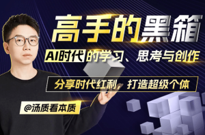 高手的黑箱:AI时代学习与创作-七量思维