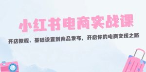 （12367期）小红书电商实战课：开店教程、基础设置到商品发布，开启你的电商变现之路-七量思维