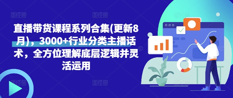 直播带货课程系列合集(更新8月)，3000+行业分类主播话术，全方位理解底层逻辑并灵活运用-七量思维