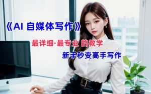 AI自媒体文章创作全网最详细教程，新手秒变写作高手，多方位发展-七量思维