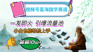 (12636期)视频号蓝海国学赛道,一发即火,引爆流量池,小白也能轻松上手,月入过万-七量思维