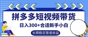 拼多多短视频带货日入300+，实操账户展示看就能学会-七量思维