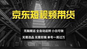 京东短视频达人带货，无脑搬运，无需选品，矩阵操作，单号一周过万-七量思维