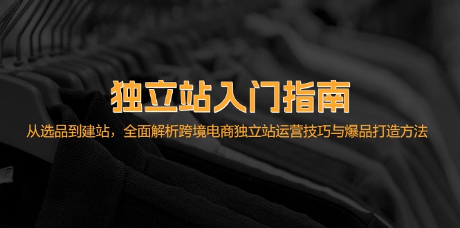 独立站入门指南：从选品到建站，全面解析跨境电商独立站运营技巧与爆品打造方法-七量思维