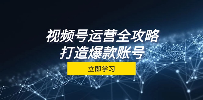 （12912期）视频号运营全攻略，从定位到成交一站式学习，视频号核心秘诀，打造爆款…-七量思维