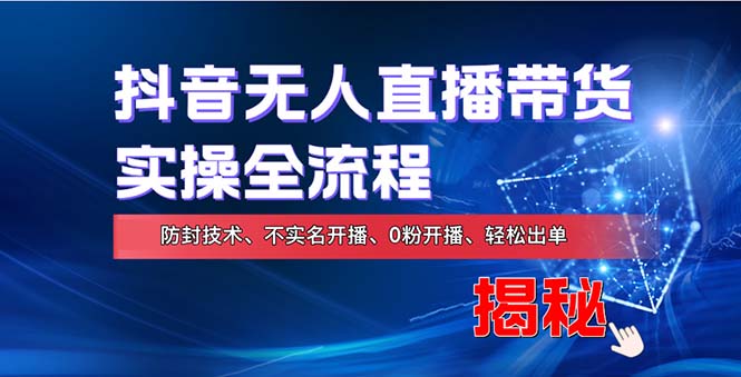 （13001期）在线赚钱新途径：如何用抖音无人直播实现财务自由，全套实操流程，含…-七量思维