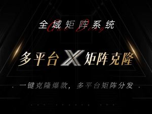 (13126期)全域矩阵系统,可一键克隆爆款矩阵分发到多个平台!矩阵操作日引流500+!-七量思维