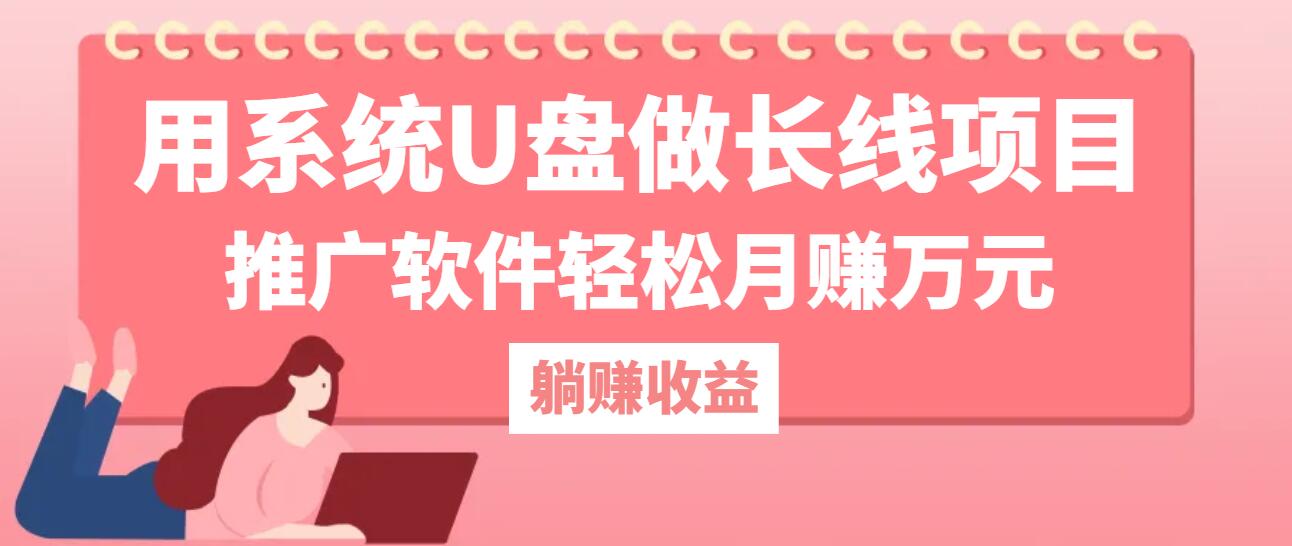 用系统U盘做长线项目，推广软件轻松月赚万元-七量思维