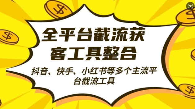 全平台截流获客工县整合全自动引流，日引2000+精准客户-七量思维