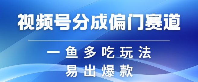 视频号创作者分成计划偏门类目，容易爆流，实拍内容简单易做-七量思维