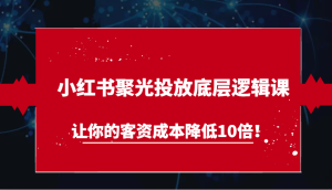 小红书聚光投放底层逻辑课,让你的客资成本降低10倍!-七量思维