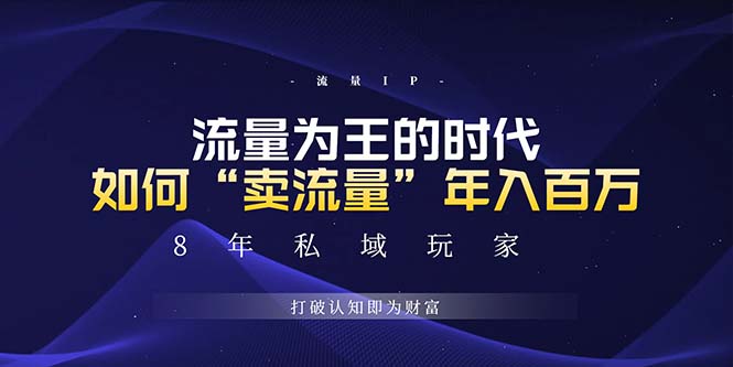 （13433期）未来如何通过“卖流量”年入百万，跨越一切周期绝对蓝海项目-七量思维