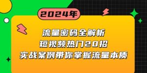 (13480期)流量密码全解析:短视频热门20招,实战案例带你掌握流量本质-七量思维