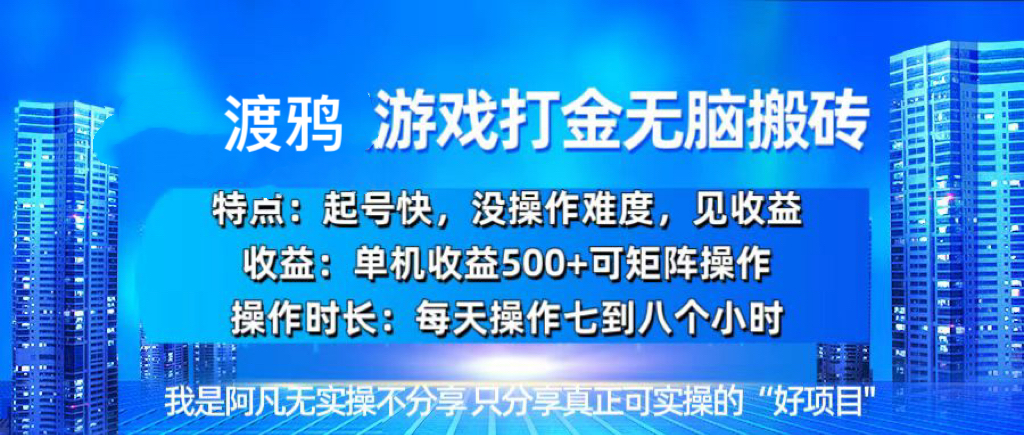 （13501期）韩国知名游戏打金无脑搬砖单机收益500+-七量思维