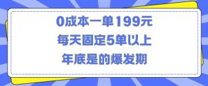 人人都需要的东西0成本一单199元每天固定5单以上年底是的爆发期-七量思维