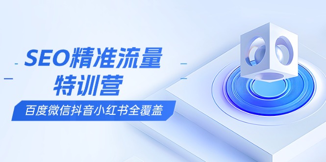 （13851期）SEO精准流量特训营，百度微信抖音小红书全覆盖，带你搞懂搜索优化核心技巧-七量思维