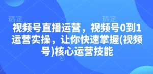 视频号直播运营,视频号0到1运营实操,让你快速掌握(视频号)核心运营技能-七量思维