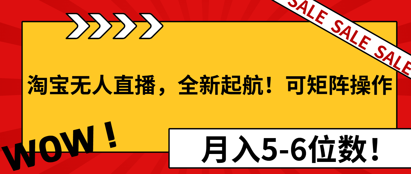 （13946期）淘宝无人直播，全新起航！可矩阵操作，月入5-6位数！-七量思维