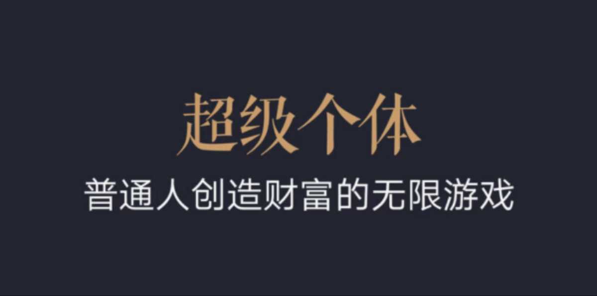 超级个体：2024-2025翻盘指南，普通人创造财富的无限游戏-七量思维