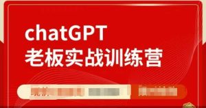 ChatGPT老板实战训练营，用GPT带飞，一人顶一个团队-七量思维