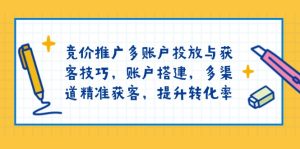 (13979期)竞价推广多账户投放与获客技巧,账户搭建,多渠道精准获客,提升转化率-七量思维