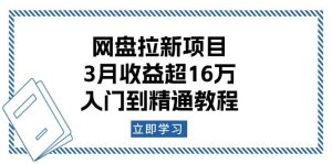 网盘拉新项目：3月收益超16万，入门到精通教程-七量思维
