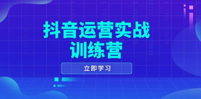 抖音运营实战训练营，0-1打造短视频爆款，涵盖拍摄剪辑、运营推广等全过程-七量思维