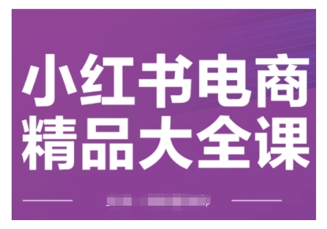 小红书电商精品大全课，快速掌握小红书运营技巧，实现精准引流与爆单目标，轻松玩转小红书电商-七量思维