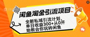 闲鱼淘金私域引流计划,从0开始玩转闲鱼,副业也可以挣到全职的工资-七量思维