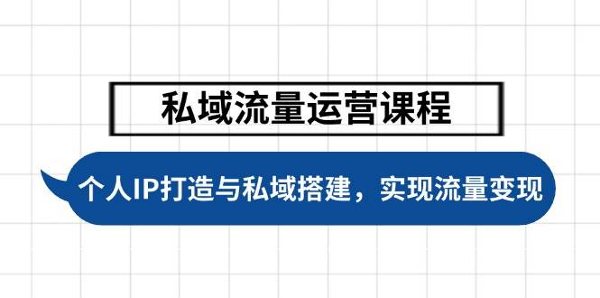 私域流量运营课程，个人IP打造与私域搭建，助力学员实现流量变现-七量思维