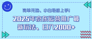 （14180期）25年京东运营推广最新玩法，日入2000+，小白轻松上手！-七量思维