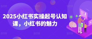 2025小红书实操起号认知课，小红书的魅力-七量思维