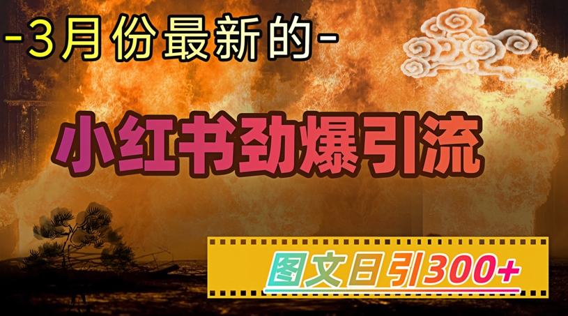 小红书超劲爆引流手段，图文日引300+轻松变现1W-七量思维