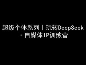 超级个体系列,玩转DeepSeek·自媒体IP训练营,deepseek教程-七量思维