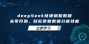 deepSeek快速驯服教程，从零开始，轻松掌握数据分析技能-七量思维