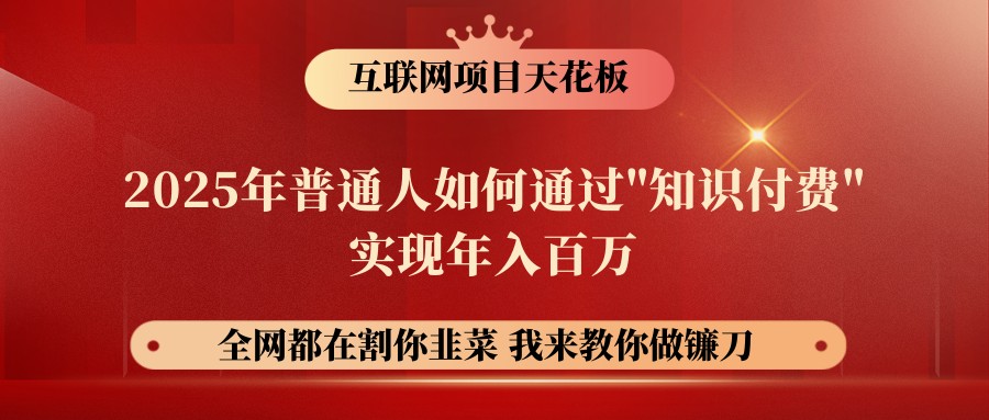 网创项目终点站-镰刀训练营超级IP合伙人，25年普通人如何通过“知识付费”年入百万-七量思维