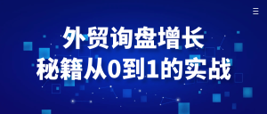 外贸询盘增长秘籍从0到1的实战-七量思维