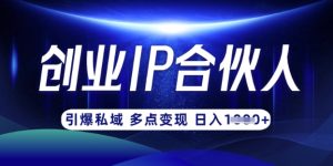 云帆·创业ip合伙人打造3.0，从0到1教你做网创，实现月入过W-七量思维