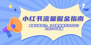 小红书流量掘金指南：直播间高转化：从场景搭建到话术设计，月销30W秘籍-七量思维