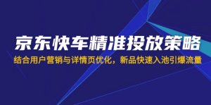 京东快车精准投放策略，结合用户营销与详情页优化，新品快速入池引爆流量-七量思维
