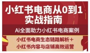 2025小红书电商全链路运营，Ai全面助力小红书电商案例-七量思维