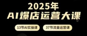 2025年AI爆店运营大课,13节AI实操课+37节流量运营课-七量思维