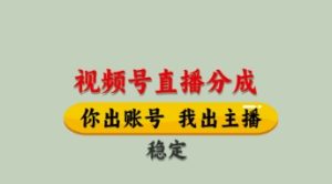 视频号直播分成，全程托管招募，单月轻松变现8k【揭秘】-七量思维