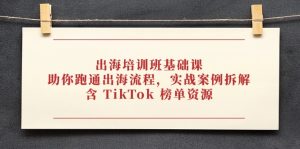 出海培训班基础课,助你跑通出海流程,实战案例拆解,含 TikTok 榜单资源-七量思维