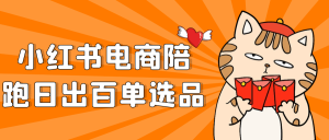 小红书电商陪跑日出百单选品-七量思维