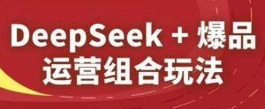 DeepSeek+爆品运营组合玩法，2025淘系精品课-七量思维