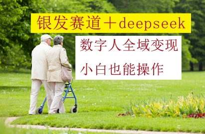 银发赛道+deepseek数字人全域变现，小白也能操作-七量思维